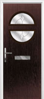 Circle Classic Composite Front Door in Darkwood