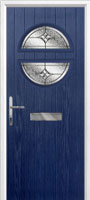 Circle Elegance Composite Front Door in Dark Blue