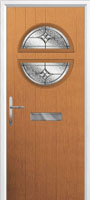 Circle Elegance Composite Front Door in Oak