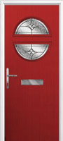 Circle Elegance Composite Front Door in Red