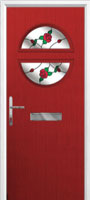 Circle English Rose Composite Front Door in Red