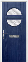 Circle Flair Composite Front Door in Dark Blue