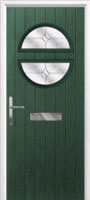 Circle Flair Composite Front Door in Green