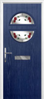 Circle Mackintosh Rose Composite Front Door in Dark Blue