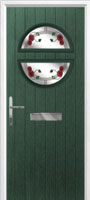 Circle Mackintosh Rose Composite Front Door in Green