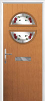 Circle Mackintosh Rose Composite Front Door in Oak