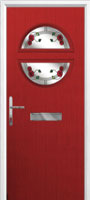 Circle Mackintosh Rose Composite Front Door in Red