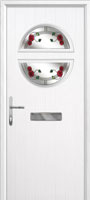 Circle Mackintosh Rose Composite Front Door in White