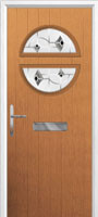 Circle Murano Composite Front Door in Oak