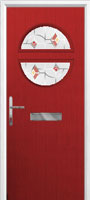 Circle Murano Composite Front Door in Red