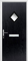 Diamond Composite Front Door in Black