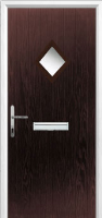 Diamond Composite Front Door in Darkwood