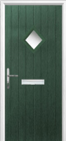 Diamond Composite Front Door in Green