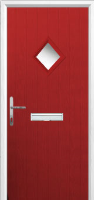 Diamond Composite Front Door in Red