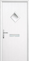 Diamond Composite Front Door in White