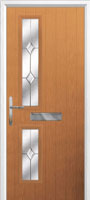 Twin Square Classic Composite Front Door in Oak