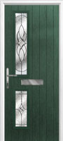 Twin Square Elegance Composite Front Door in Green