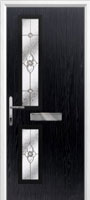 Twin Square Finesse Composite Front Door in Black