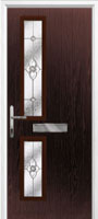 Twin Square Finesse Composite Front Door in Darkwood