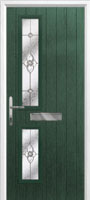 Twin Square Finesse Composite Front Door in Green