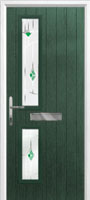 Twin Square Murano Composite Front Door in Green