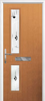 Twin Square Murano Composite Front Door in Oak