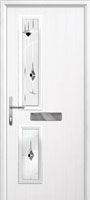 Twin Square Murano Composite Front Door in White