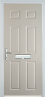 6 Panel Composite Front Door in Cream