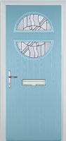 Circle Abstract Composite Front Door in Duck Egg Blue