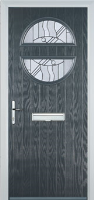 Circle Abstract Composite Front Door in Anthracite Grey