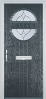 Circle Classic Composite Front Door in Anthracite Grey