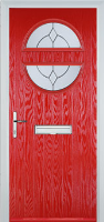 Circle Classic Composite Front Door in Poppy Red