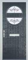 Circle Crystal Bohemia Composite Front Door in Anthracite Grey