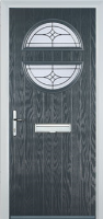 Circle Elegance Composite Front Door in Anthracite Grey