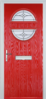 Circle Elegance Composite Front Door in Poppy Red