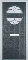 Circle Finesse Composite Front Door in Anthracite Grey