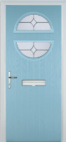 Circle Flair Composite Front Door in Duck Egg Blue