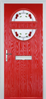 Circle Mackintosh Rose Composite Front Door in Poppy Red