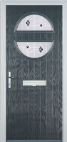 Circle Murano Composite Front Door in Anthracite Grey