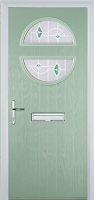 Circle Murano Composite Front Door in Chartwell Green