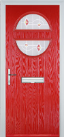 Circle Murano Composite Front Door in Poppy Red