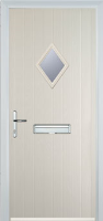 Diamond Composite Front Door in Cream