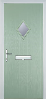 Diamond Composite Front Door in Chartwell Green