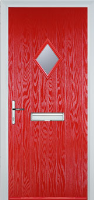 Diamond Composite Front Door in Poppy Red