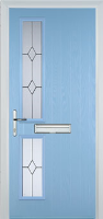 Twin Square Classic Composite Front Door in Duck Egg Blue