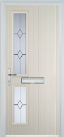 Twin Square Classic Composite Front Door in Cream