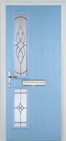 Twin Square Elegance Composite Front Door in Duck Egg Blue