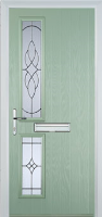 Twin Square Elegance Composite Front Door in Chartwell Green