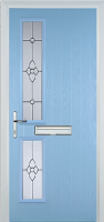 Twin Square Finesse Composite Front Door in Duck Egg Blue