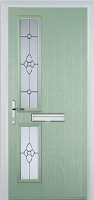 Twin Square Finesse Composite Front Door in Chartwell Green